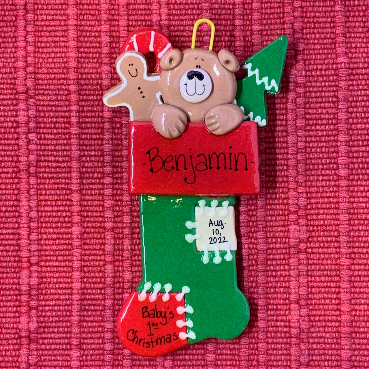 Patchwork Stocking Bear