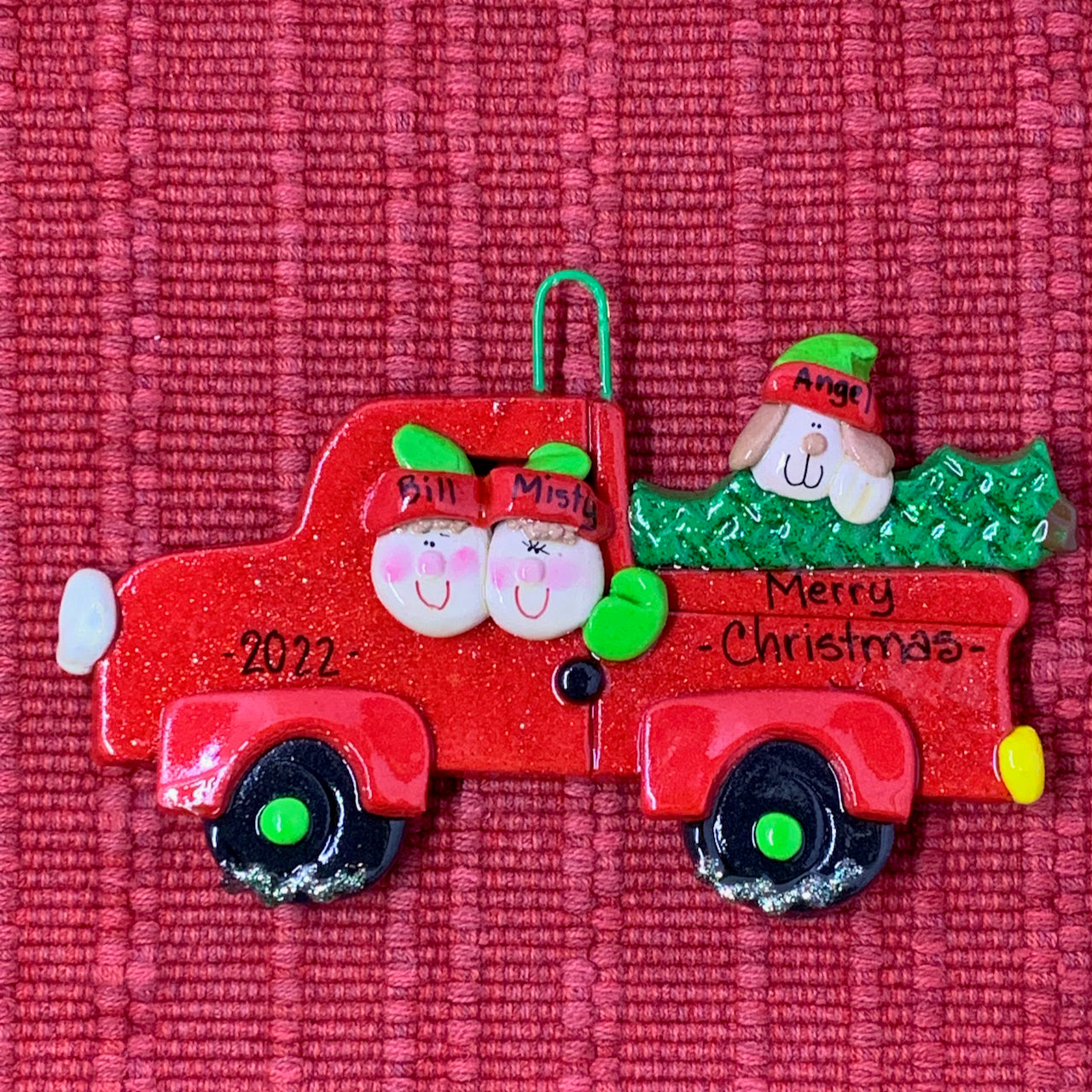 Farmhouse Truck Couple with Dog