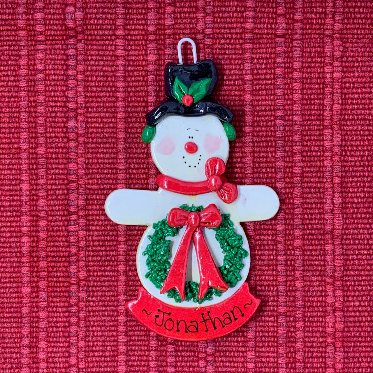 Snowman with Wreath