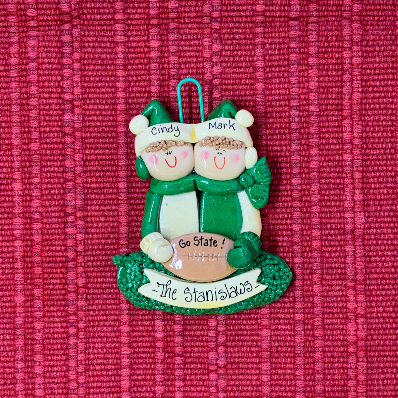 Football Couple (Green/White)