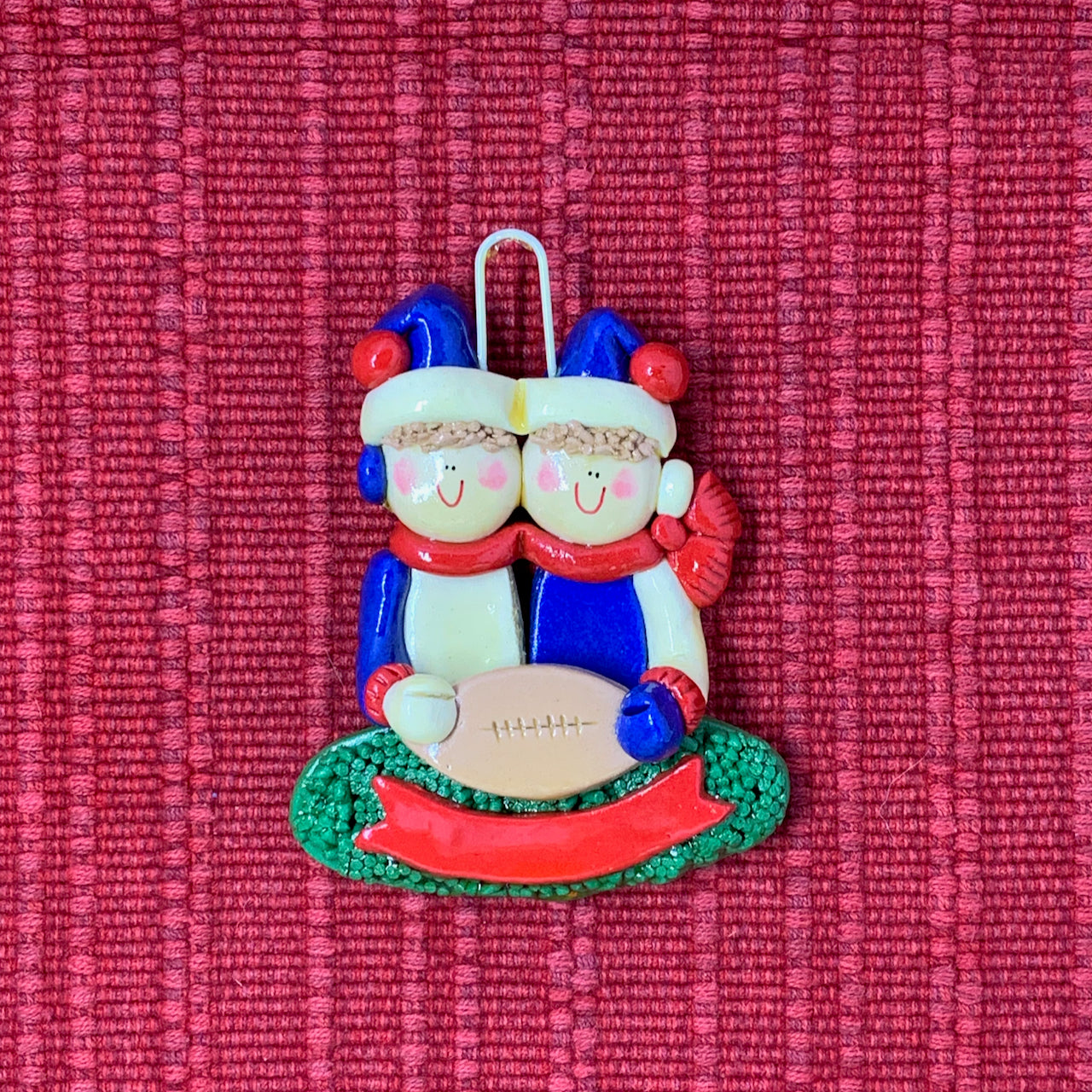 Football Couple (Red/Royal Blue/White)