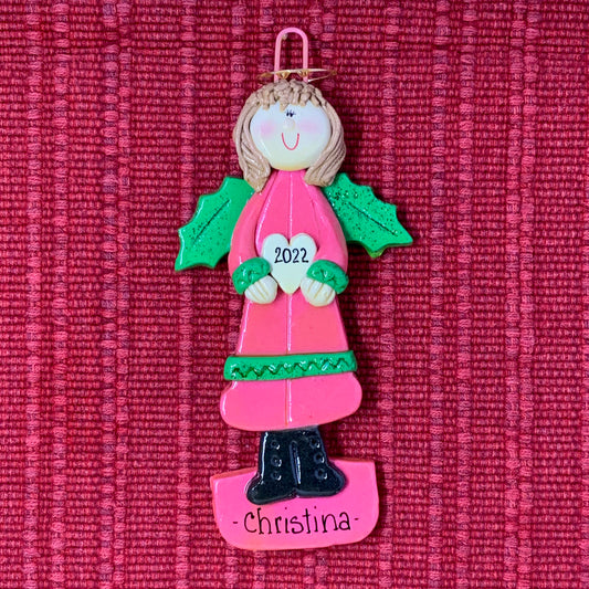 Pink Holly Angel